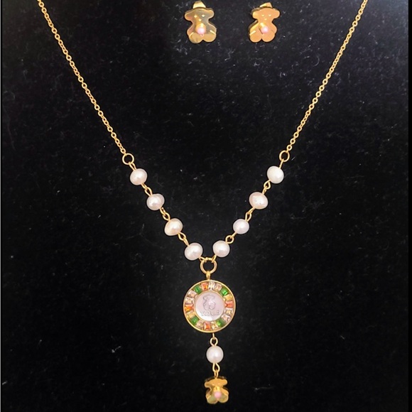 Tous Jewelry - New Tous Gold stainless steel with pearls Necklace Elegant Jewelry